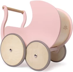Kinderfeets Puppenwagen Aus Holz - Rosa 8 Kinderfeets Puppenwagen Aus Holz - Rosa -Spielzeug Puzzle Geschäft 0850007036249 4