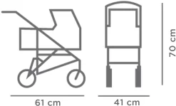 Götz 2877 3402877 - Kinderwagen Classic Zubehör Baby Stehpuppen Bis 50 Cm - Passend Ab 3 Jahren, Bunt 8 Götz 2877 3402877 - Kinderwagen Classic Zubehör Baby Stehpuppen Bis 50 Cm - Passend Ab 3 Jahren, Bunt -Spielzeug Puzzle Geschäft 4001269028770 4