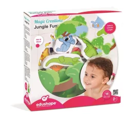 Edushape Magische Kreationen - Dschungel Spaß - 18 Stück -Spielzeug Puzzle Geschäft 547005 5