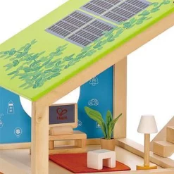 Djeco Hape Ganzjahreshaus (möbliert) -Spielzeug Puzzle Geschäft 6943478005679