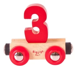 BigJigs Rail Name Nummer 3 , Nummer Wagen 3
