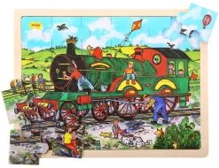 Bigjigs Toys Rahmenpuzzle Eisenbahn