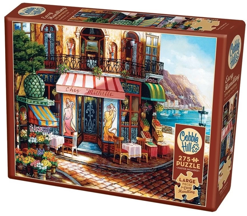 Cobble Hill Easy Handling Puzzle 275 Pieces - Chez Michelle 1 Cobble Hill Easy Handling Puzzle 275 Pieces - Chez Michelle