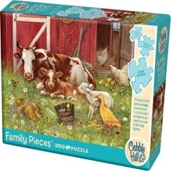 Cobble Hill Family Puzzle 350 Pieces - Barnyard Babies
