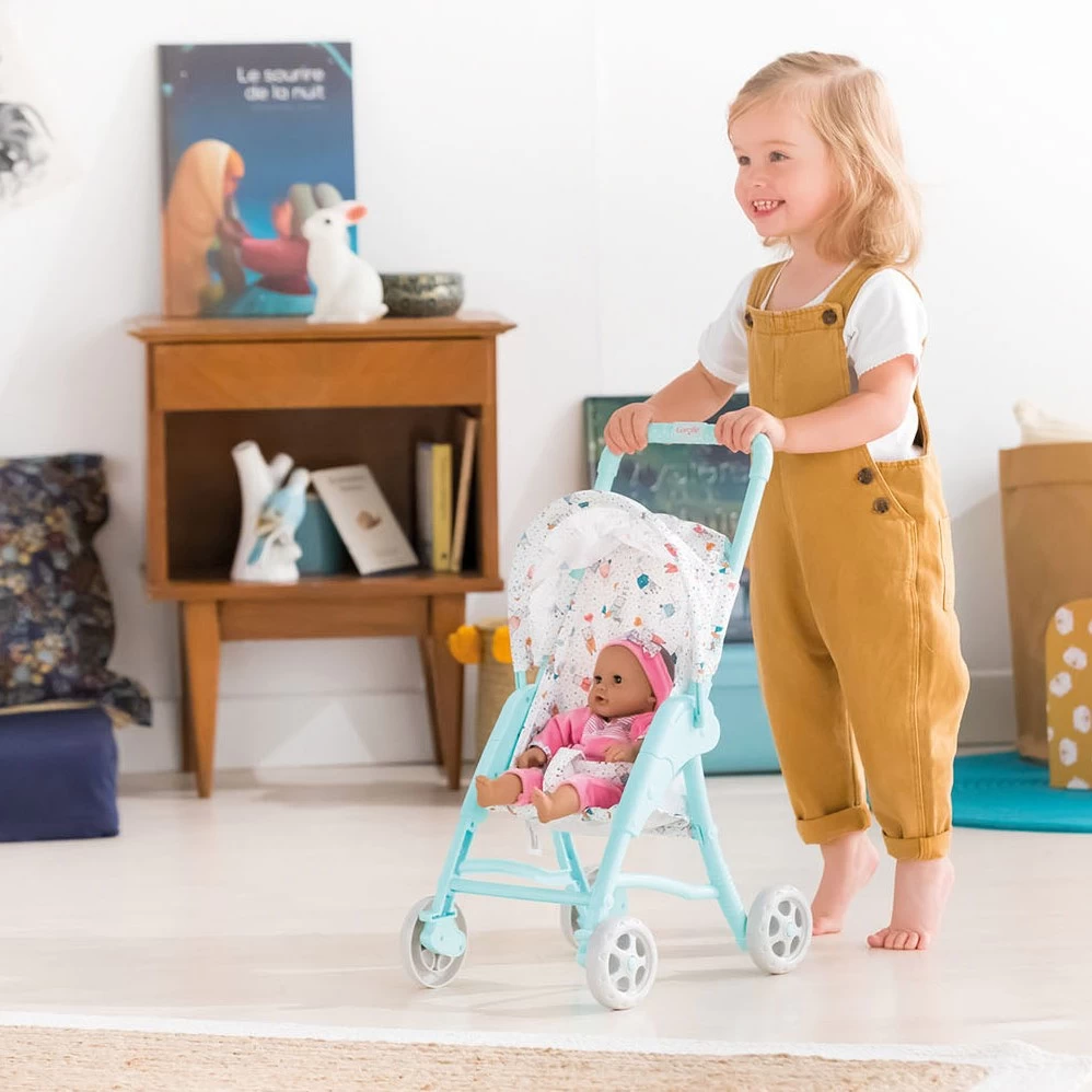 Corolle 9000110590 - Mon Premier Poupon 30cm Puppenbuggy, Blau, Buggy Für Alle 30cm Puppen, Puppenmama, Puppenzubehör, Kinderwagen, Für Kinder Ab 18 Monaten Geeignet 3 Corolle 9000110590 - Mon Premier Poupon 30cm Puppenbuggy, Blau, Buggy Für Alle 30cm Puppen, Puppenmama, Puppenzubehör, Kinderwagen, Für Kinder Ab 18 Monaten Geeignet – Bild 3