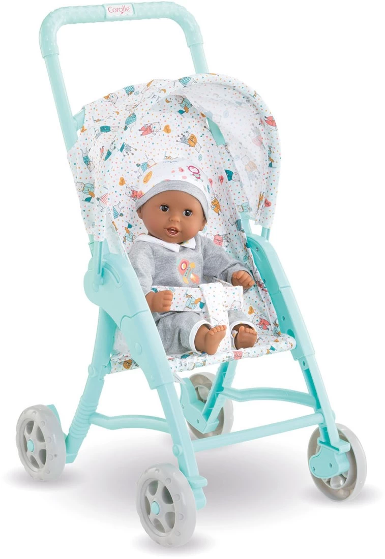 Corolle 9000110590 - Mon Premier Poupon 30cm Puppenbuggy, Blau, Buggy Für Alle 30cm Puppen, Puppenmama, Puppenzubehör, Kinderwagen, Für Kinder Ab 18 Monaten Geeignet 1 Corolle 9000110590 - Mon Premier Poupon 30cm Puppenbuggy, Blau, Buggy Für Alle 30cm Puppen, Puppenmama, Puppenzubehör, Kinderwagen, Für Kinder Ab 18 Monaten Geeignet