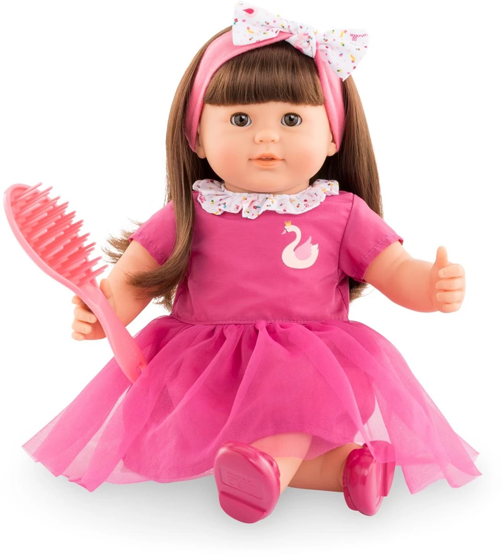 Corolle 9000130220 Mon Grand Poupon Alice In Brünett 36cm / Französische Puppe Mit Charme Und Vanilleduft, Rosa 1 Corolle 9000130220 Mon Grand Poupon Alice In Brünett 36cm / Französische Puppe Mit Charme Und Vanilleduft, Rosa