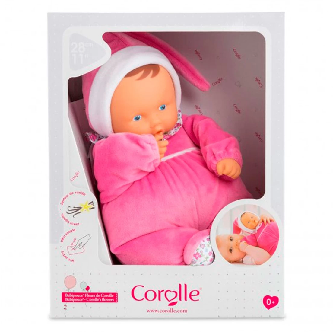 Corolle Mon Doudou Babipouce 1001 Blume / Extra Weiche Weichkörperpuppe Mit Vanilleduft / Namensetikett / Waschbar / 28cm / Für Kinder Ab Den Ersten Lebensmonaten Geeignet 3 Corolle Mon Doudou Babipouce 1001 Blume / Extra Weiche Weichkörperpuppe Mit Vanilleduft / Namensetikett / Waschbar / 28cm / Für Kinder Ab Den Ersten Lebensmonaten Geeignet – Bild 3