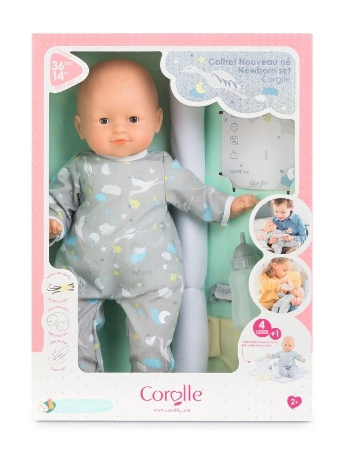 Corolle Mon Grand Poupon Mein Neugeborenen Set / Weichkörperpuppe Mit Schlafaugen / 6 Teile Zubehör Zur Erstausstattung / Vanilleduft / 36cm / Für Kinder Ab 2 Jahren Geeignet 3 Corolle Mon Grand Poupon Mein Neugeborenen Set / Weichkörperpuppe Mit Schlafaugen / 6 Teile Zubehör Zur Erstausstattung / Vanilleduft / 36cm / Für Kinder Ab 2 Jahren Geeignet – Bild 3