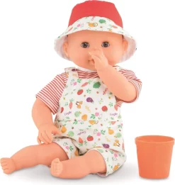Corolle Mon Premier Poupon Badebaby Calypso / Weichkörper-Badepuppe Mit Becher / Schlafaugen / Vanilleduft / Abnehmbare Kleider / 30cm / Für Kinder Ab 18 Monaten Geeignet / Behält Den Daumen Im Mund