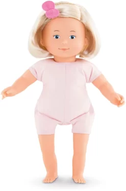 Corolle Mon Premier Poupon Florolle Jasmine / Weichkörperpuppe Mit Blonden Haaren / Haargummi Und Blumenkleid / Vanilleduft / 32cm / Für Kinder Ab 18 Monaten Geeignet