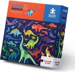 Crocodile Creek 500 Pcs Family Puzzle//Dino World Neu!