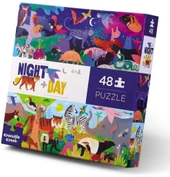 Crocodile Creek Opposites Puzzle Nacht & Tag - 48 Teile