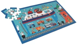 DAM Kratzpuzzle 60tlg: VEERBOOT 60x36cm, In Box Diam.22xH12cm, 4+ -Spielzeug Puzzle Geschäft dam kratzpuzzle 60tlg veerboot 60x36cm in box diam22xh12cm 4plus 3