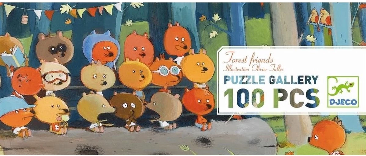 DJECO Gallery Puzzle - Amici Del Bosco 100 Pezzi 1 DJECO Gallery Puzzle - Amici Del Bosco 100 Pezzi