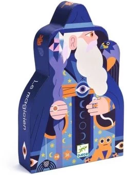 Djeco Kinderpuzzle Der Zauberer Und Das Kristallzepter - 36 Teile