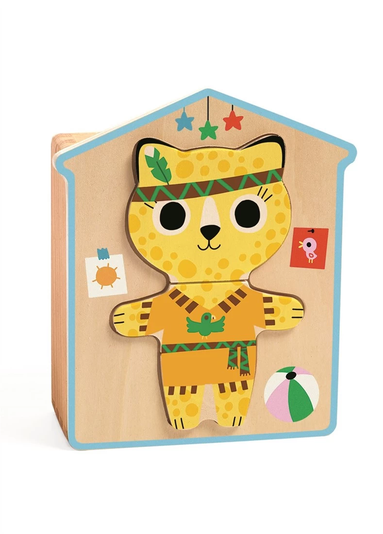 DJECO Puzzle Dressup Mix Puzzlespiel 6 Stück(e) 2 DJECO Puzzle Dressup Mix Puzzlespiel 6 Stück(e) – Bild 2