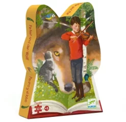 Djeco Scherenschnitt-Puzzle Peter Und Der Wolf - 50 Teile
