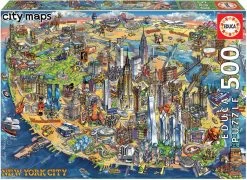 Educa Kaart Van New York (500)