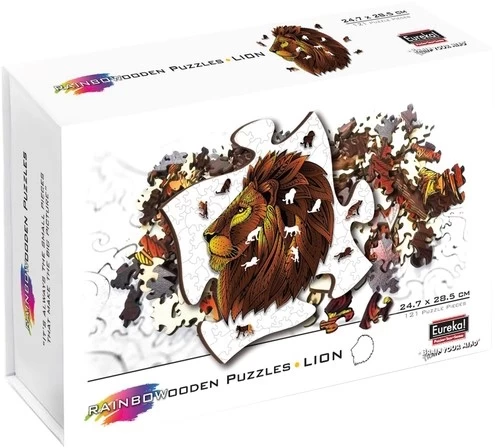 Eureka 2D RainboWooden Puzzle - Löwe 3 Eureka 2D RainboWooden Puzzle - Löwe – Bild 3