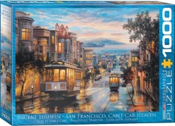 Eurographics Puzzle Eugene Lushpin - San Francisco, Cable Car Heaven - 1000 Teile