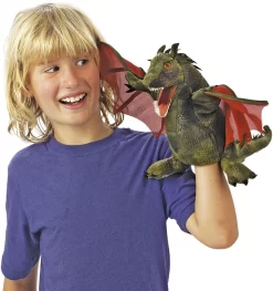 Folkmanis 3051 Handpuppe, Grün – Rot 5 Folkmanis 3051 Handpuppe, Grün – Rot -Spielzeug Puzzle Geschäft folkmanis 3051 handpuppe gruen rot 3