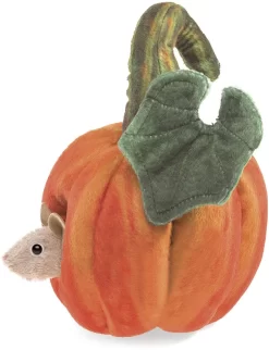 Folkmanis 3118 Handpuppe, Orange – Grün-Creme