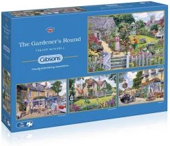 Gibsons Puzzle The Gardener's Round - 4 X 500 Teile -Spielzeug Puzzle Geschäft gibsons puzzle the gardener apos s round 4 x 500 teile 3