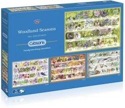 Gibsons Puzzle Woodland Seasons - 4 X 500 Teile -Spielzeug Puzzle Geschäft gibsons puzzle woodland seasons 4 x 500 teile 3