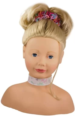 Götz 1192052 Haarwerk Mit Blonden Haaren Und Blauen Augen - 28 Cm Hoher Frisierkopf- Und Schminkkopf In 58-teiligen Set - Geeignet Für Mädchen Ab 3 Jahren