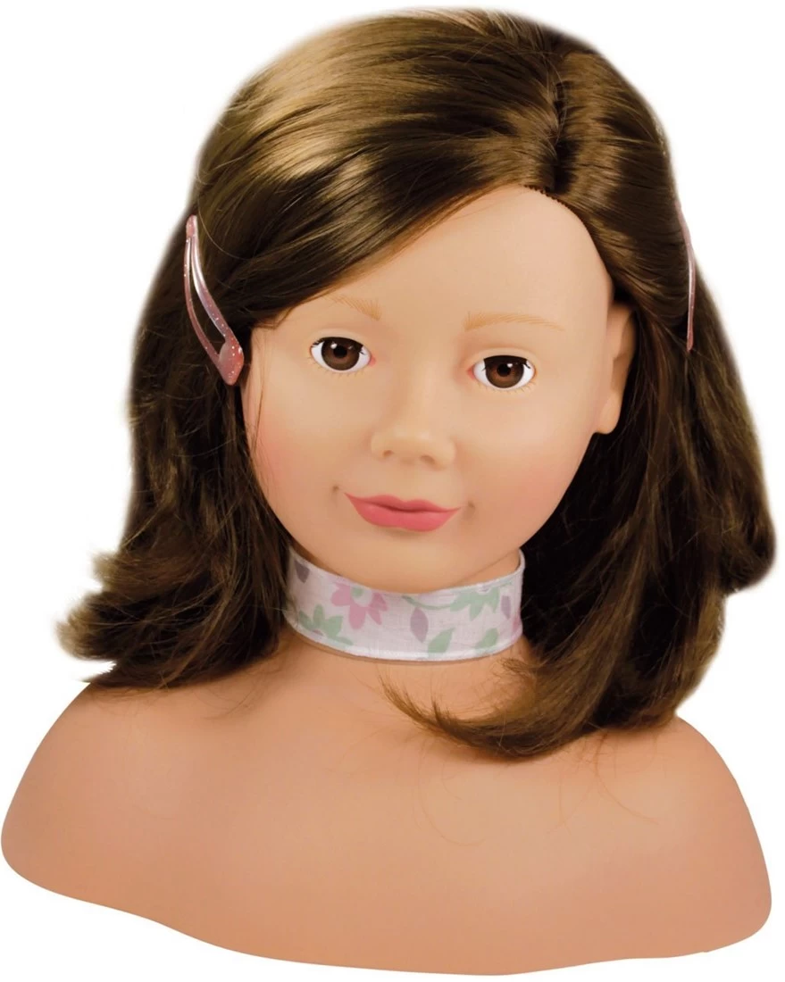 Götz 1192053 Haarwerk Mit Braunen Haaren Und Braunen Augen - 28 Cm Hoher Frisierkopf- Und Schminkkopf In 58-teiligen Set - Geeignet Für Mädchen Ab 3 Jahren 2 Götz 1192053 Haarwerk Mit Braunen Haaren Und Braunen Augen - 28 Cm Hoher Frisierkopf- Und Schminkkopf In 58-teiligen Set - Geeignet Für Mädchen Ab 3 Jahren – Bild 2