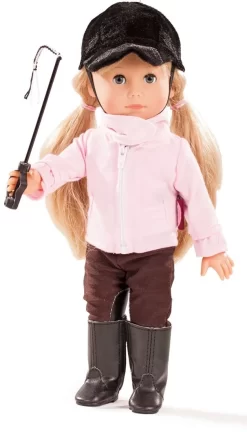 Götz 1613026 Just Like Me - Mia Reitet Aus Puppe - 27 Cm Große Stehpuppe Mit Blonden Haaren, Pony Und Blauen Schlafaugen - Für Kinder Ab 3 Jahren