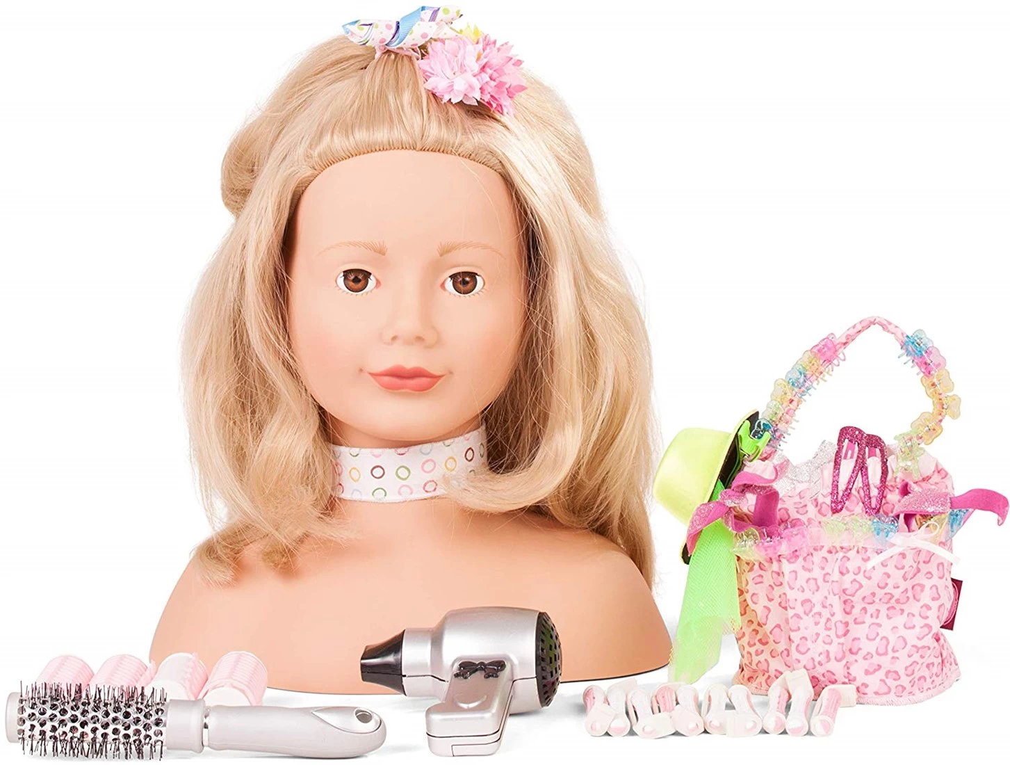 Götz 1792055 Haarwerk Lollipop Signature Edition, Blonde Haare, Blaue Augen - 28 Cm Hoher Frisierkopf- Und Schminkkopf In 50-teiligen Set - Geeignet Für Mädchen Ab 3 Jahren 1 Götz 1792055 Haarwerk Lollipop Signature Edition, Blonde Haare, Blaue Augen - 28 Cm Hoher Frisierkopf- Und Schminkkopf In 50-teiligen Set - Geeignet Für Mädchen Ab 3 Jahren