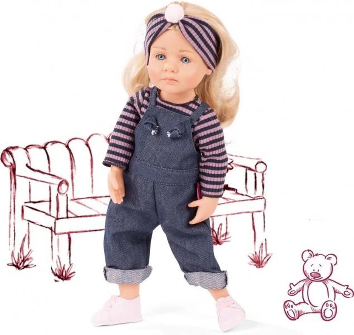 Götz 2011019 Little Kidz Lotta Puppe - 36 Cm Große Multigelenk-Stehpuppe Mit Blonden Haaren Und Blauen Augen - 6-teiliges Set 1 Götz 2011019 Little Kidz Lotta Puppe - 36 Cm Große Multigelenk-Stehpuppe Mit Blonden Haaren Und Blauen Augen - 6-teiliges Set