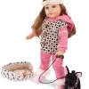 Götz Fashion Puppe Hannah & Ihr Hund Staycation 50 Cm - 12-teilig