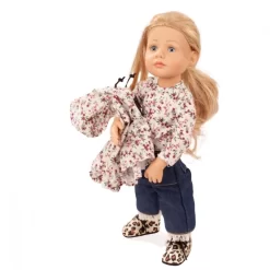 Götz Little Kidz Fashion Puppe Grete Mit Floralem Outfit 7-teilig - 36 Cm