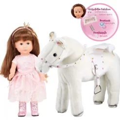 Götz Stapop Prinzessin Chloe Mit Pferd Blitz 14-teilig - 27 Cm