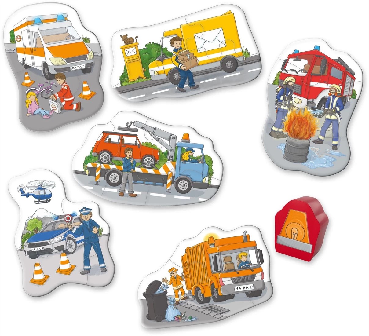 HABA 6 Erste Puzzles - Im Einsatz 2 HABA 6 Erste Puzzles - Im Einsatz – Bild 2