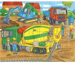 HABA Puzzles Auf Der Baustelle -Spielzeug Puzzle Geschäft haba puzzles auf der baustelle 3