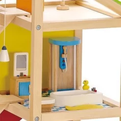 Djeco Hape Ganzjahreshaus (möbliert) -Spielzeug Puzzle Geschäft hape ganzjahreshaus moebliert 3