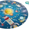 Hape Puzzle “Sonnensystem” | Rundes Sonnensystem Puzzle Spielzeug Für Kinder, Holzteile Und Eine Leuchtende LED-Sonne