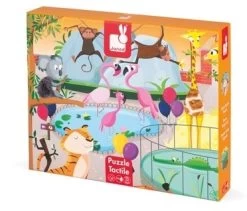 Janod Haptik-Puzzle "Im Zoo" (20 Teile) Im Karton