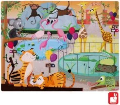 Janod Haptik-Puzzle "Im Zoo" (20 Teile) Im Karton -Spielzeug Puzzle Geschäft haptik puzzle quot im zoo quot 20 teile im karton 3