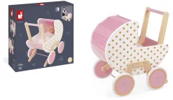 Janod J05886 Candy Chic-Kinderwagen Aus Holz Für Puppen Und Babys Bis 42 Cm-Silent Wheels-Anti-Tip-System-Decke Und Kissen Mitgeliefert-Puppenzubehör-Ab 18 Monaten 5 Janod J05886 Candy Chic-Kinderwagen Aus Holz Für Puppen Und Babys Bis 42 Cm-Silent Wheels-Anti-Tip-System-Decke Und Kissen Mitgeliefert-Puppenzubehör-Ab 18 Monaten -Spielzeug Puzzle Geschäft janod j05886 candy chic kinderwagen aus holz fuer puppen und babys bis 42 cm silent wheels anti tip system decke und kissen mitgeliefert puppenzubehoer ab 18 monaten 3