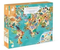 Janod - Lernpuzzle Die Dinosaurier - 200 Teile - Ab 6 Jahren, J02679