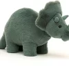 Jellycat Fossilly Triceratops - 17cm