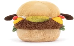 Jellycat Kuscheltier Amüsanter Burger - 11x11x11cm -Spielzeug Puzzle Geschäft jellycat kuscheltier amuesanter burger 11x11x11cm 3