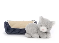 Jellycat Schlummernder Nipper Katze - 10x14cm