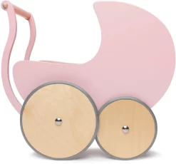 Kinderfeets Puppenwagen Aus Holz - Rosa 7 Kinderfeets Puppenwagen Aus Holz - Rosa -Spielzeug Puzzle Geschäft kinderfeets puppenwagen aus holz rosa 3