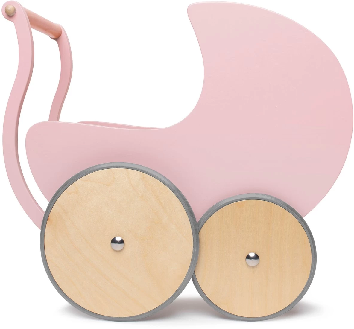 Kinderfeets Puppenwagen Aus Holz - Rosa 3 Kinderfeets Puppenwagen Aus Holz - Rosa – Bild 3